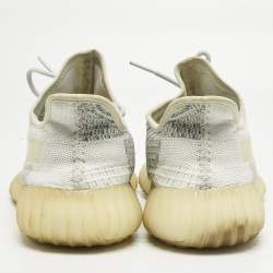 Pre Owned Yeezy x Adidas Blue Knit Fabric Boost 350 V2 Lundmark Sneakers Size 44