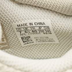 Pre Owned Yeezy x Adidas Cream Fabric and Suede Yeezy Boost 700 Lace Up Sneakers Size 40