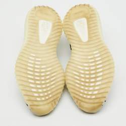 Pre Owned Yeezy x Adidas White/Black Knit Fabric Boost 350 V2 Zebra Sneakers Size 46