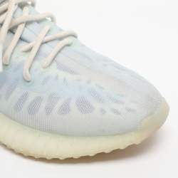 Pre Owned Yeezy x Adidas Blue Mesh Boost 350 V2 Mono Ice Sneakers Size 39 1/3