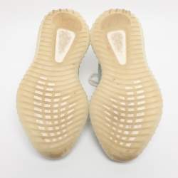 Pre Owned Yeezy x Adidas Blue Mesh Boost 350 V2 Mono Ice Sneakers Size 39 1/3