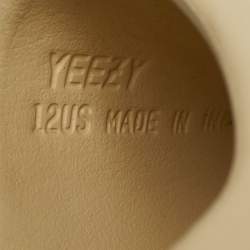 Pre Owned Yeezy x Adidas Cream Rubber Bone Slides Size 47