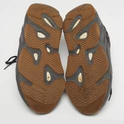 مملوكة مسبقًا Yeezy x Adidas Black Mesh and Suede Yeezy 700 Lace Up Sneakers Size 44