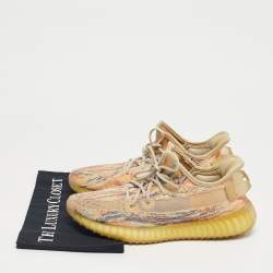 Pre Owned Yeezy x Adidas Multicolor Knit Fabric Boost 350 V2 MX Oat Sneakers Size 41 1/3