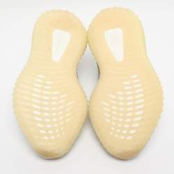 Pre Owned Yeezy x Adidas Cloud/White Knit Fabric Boost 350 V2 Low Top Sneakers Size 36