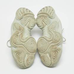 Pre Owned Yeezy x Adidas Grey Leather and Mesh 500 Salt Sneakers Size 42