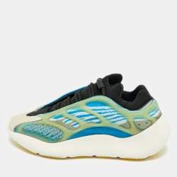 Pre Owned Yeezy x Adidas Blue/White Knit Fabric 700 V3 Arzareth Sneakers Size 42 2/3