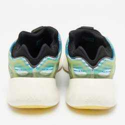 Pre Owned Yeezy x Adidas Blue/White Knit Fabric 700 V3 Arzareth Sneakers Size 42 2/3