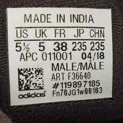 Pre Owned Yeezy x Adidas Black Mesh and Suede 500 Utility Black Sneakers Size 38