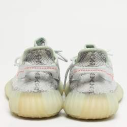 Pre Owned حذاء رياضي ييزي x أديداس بوست 350 V2 قماش محبو�ك رمادي كعب منخفض مقاس 44
