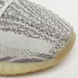 Pre Owned حذاء رياضي ييزي x أديداس بوست 350 V2 قماش محبوك رمادي كعب منخفض مقاس 44