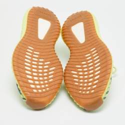 مملوكة مسبقًا Yeezy x Adidas Boost 350 V2 Semi Frozen Size 44 2/3 Yellow Knit Fabric Low Top Sneakers
