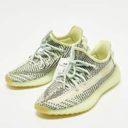 مملوكة مسبقًا حذاء رياضي ييزي x أديداس بوست 350 ڤي2 ييزريل (غير عاكس) قماش محبوك أخضر مقاس 37 1/3