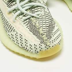مملوكة مسبقًا حذاء رياضي ييزي x أديداس بوست 350 ڤي2 ييزريل (غير عاكس) قماش محبوك أخضر مقاس 37 1/3