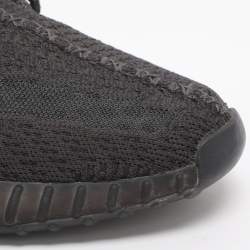 Pre Owned Yeezy x Adidas Boost 350 V2 Size 44 2/3 Black Knit Fabric Low Top Sneakers