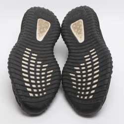 Pre Owned Yeezy x Adidas Boost 350 V2 Size 44 2/3 Black Knit Fabric Low Top Sneakers