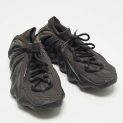 مملوكة مسبقًا Yeezy x Adidas 450 Dark Slate Size 46 2/3 Black Knit Fabric Low Top Sneakers