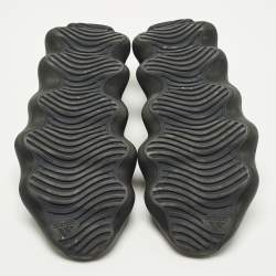 مملوكة مسبقًا Yeezy x Adidas 450 Dark Slate Size 46 2/3 Black Knit Fabric Low Top Sneakers