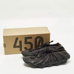 مملوكة مسبقًا Yeezy x Adidas 450 Dark Slate Size 46 2/3 Black Knit Fabric Low Top Sneakers