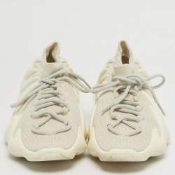 مملوكة مسبقًا Yeezy x Adidas 450 Cloud White Size 46 2/3 Off White Knit Fabric Low Top Sneakers