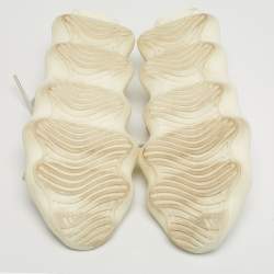 مملوكة مسبقًا Yeezy x Adidas 450 Cloud White Size 46 2/3 Off White Knit Fabric Low Top Sneakers