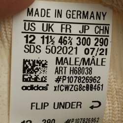 مملوكة مسبقًا Yeezy x Adidas 450 Cloud White Size 46 2/3 Off White Knit Fabric Low Top Sneakers