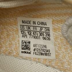 Pre Owned Yeezy x Adidas 350 V2 Light Size 37.5 Two Tone Knit Fabric Low Top Sneakers
