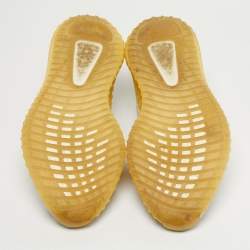 Pre Owned Yeezy x Adidas 350 V2 Light Size 37.5 Two Tone Knit Fabric Low Top Sneakers