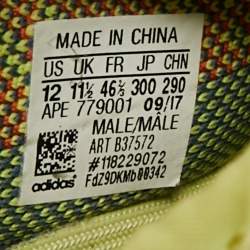 Pre Owned Yeezy x Adidas Boost 350 V2 Size 46.5 Yellow Knit Fabric Semi Frozen Low Top Sneakers
