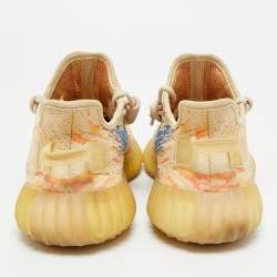 مملوكة مسبقًا Yeezy x Adidas Boost 350 V2 MX Oat Size 39 1/3 Multicolor Knit Fabric Low Top Sneakers