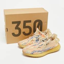 مملوكة مسبقًا Yeezy x Adidas Boost 350 V2 MX Oat Size 39 1/3 Multicolor Knit Fabric Low Top Sneakers