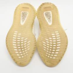 Pre Owned حذاء رياضي ييزي x أديداس بوست 350 V2 قماش تريكو أبيض عنق قصير مقاس 37.5