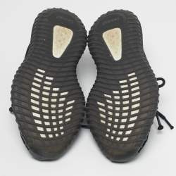 Pre Owned Yeezy x Adidas Boost 350 V2 Size 43.5 Black Knit Fabric Low Top Sneakers