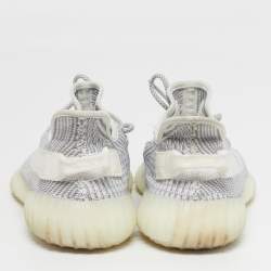 مملوكة مسبقًا حذاء رياضي ييزي x أديداس بوست 350 V2 'غيمة بيضاء' قماش تريكو أزرق منخفض القصة مقاس 38 2/3