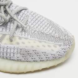 مملوكة مسبقًا حذاء رياضي ييزي x أديداس بوست 350 V2 'غيمة بيضاء' قماش تريكو أزرق منخفض القصة مقاس 38 2/3