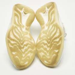 Pre Owned Yeezy x Adidas Boost 380 Size 40 White Knit Fabric Lace Up Sneakers