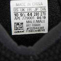 Pre Owned Yeezy x Adidas Boost 700 V2 Size 44 Black Knit Fabric and Suede Vanta Low Top Sneakers