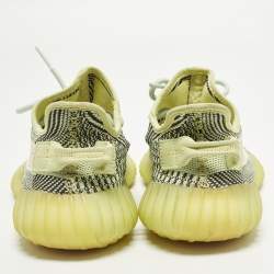 Pre Owned حذاء رياضي ييزي x أديداس بوست 350 V2 ييزريل نيون جرين غير عاكس مقاس 39 1/3 قماش تريكو