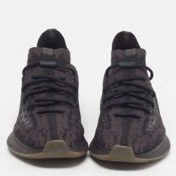 Pre Owned Yeezy x Adidas Boost 380 Onyx Size 46 Black/Brown Knit Fabric Low Top Sneakers