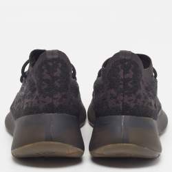 Pre Owned Yeezy x Adidas Boost 380 Onyx Size 46 Black/Brown Knit Fabric Low Top Sneakers