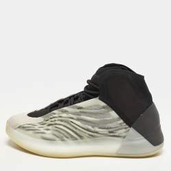 Pre Owned Yeezy x Adidas QNTM BSKTBL Size 45 1/3 Multicolor Mesh and Neoprene High Top Sneakers