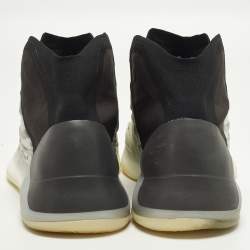 Pre Owned Yeezy x Adidas QNTM BSKTBL Size 45 1/3 Multicolor Mesh and Neoprene High Top Sneakers