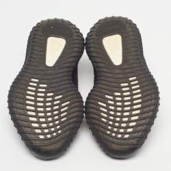 Pre Owned Yeezy x Adidas Boost 350 V2 Black Non-Reflective Size 36 Black Knit Fabric Lace Up Sneakers