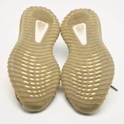 Pre Owned Yeezy x Adidas Boost 350 V2 Beluga Size 37 1/3 Grey/Orange Knit Fabric Lace Up Sneakers