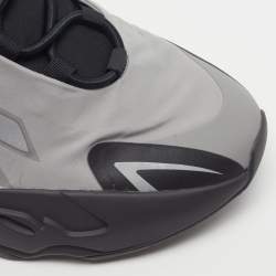 Pre Owned Yeezy x Adidas Boost 700 MNVN Metallic Size 46 2/3 Grey/Black Nylon and Rubber Sneakers