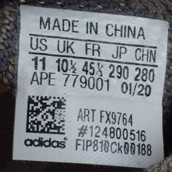 Pre Owned Yeezy x Adidas Boost 380 Mist Size 45 1/3 Multicolor Knit Fabric Lace Up Sneakers