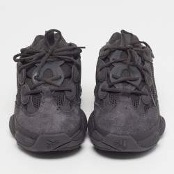 مملوكة مسبقًا حذاء رياضي ييزي x أديداس بوست 500 شبك وأسود سولي - جلد لاسابي قياس 45 1/3