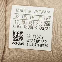 Pre Owned حذاء رياضي ييزي x أديداس شبكي وبني من الجلد المدبوغ تاوبيه فاتحة مقاس 40 2/3