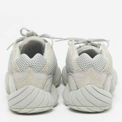 Pre Owned حذاء رياضي ييزي x أديداس بوست 500 سولت شبك وألياف النعناع الأخضر الفاتح مقاس 45 1/3