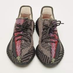 Pre Owned Yeezy x Adidas Boost 350 V2 Yecheil Size 45 1/3 Multicolor Knit Fabric Low Top Sneakers